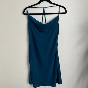 WYLDR BLUE SATIN MINI DRESS